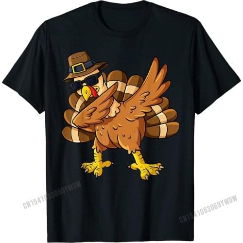 Thanksgiving Day Dabbing Turkey Pilgrim Boys Girls Kids T-Shirt Company cosie Top T-shirts Cotton T Shirt for Men Simple Style