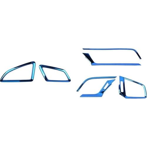 Windshield Air Vent Wind Outlet Cover for 10Th Gen Honda Civic 2016-2019 - Blue & Central Control Air Outlet Cover