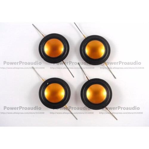 Lot/ 4Pcs Aftermarket 25.5 mm tweeter diaphragm voice coil 1 inch Golden color ( Real Titanium +Silk )
