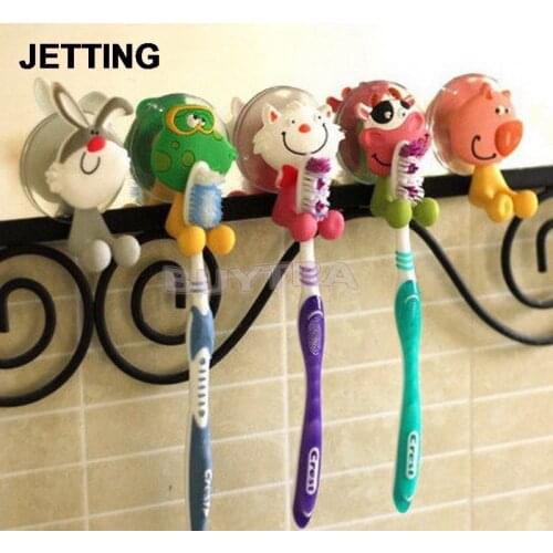 Lovely Household Animal Type Toothbrush Holder Mini Toothbrush Holder Bathroom Product Sanitary Ware Accessories
