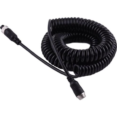 Truck car monitor spring wire 8m stretch length audio and video power one line waterproof sunscreen