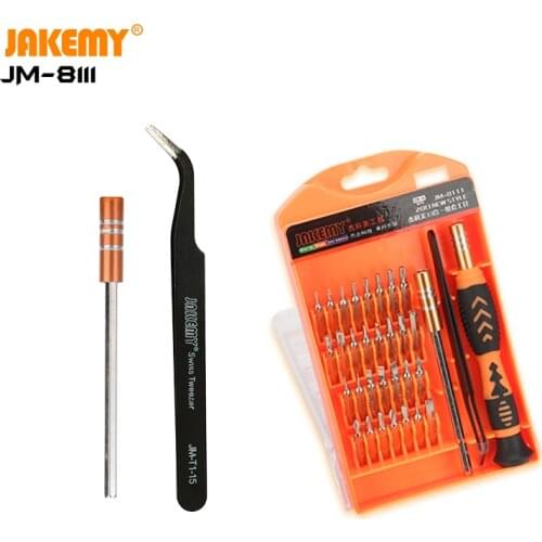 JAKEMY JM-8111 Precision Screwdriver Set CR-V Steel Bit DIY Repair Tool Gadgets set for Electronic Cellphone Computer Extendable