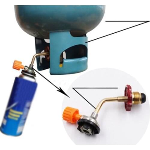 Outdoor Camping For Gas Butane Gas Cylinder Tank Refill Connector Adapter Valve Cassette Gas Tank Inflation Valve