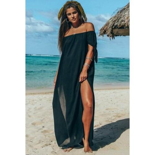 2019 New Cover-ups Summer Women Beach Wear White Cotton Tunic Dress Bikini Bath Sarong Wrap Skirt Swimsuit Cover Up Ashgaily