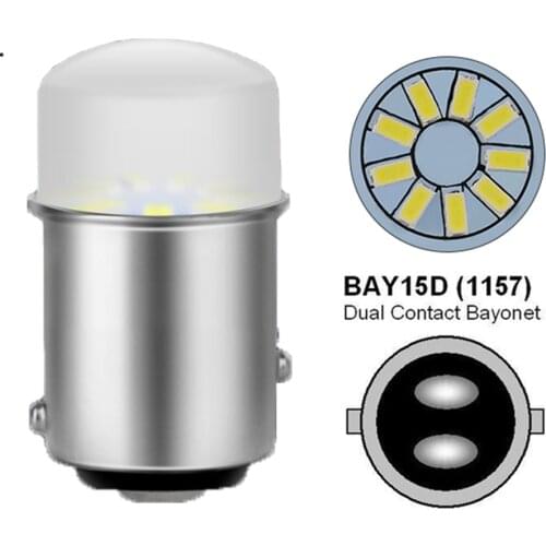 P21/5W Led 1157 High Bright Car Light Bulb SMD 3014 Auto Universal Reverse Turn Signal Lamp Bulb Brake Lamp BAY15D White DRL 12V