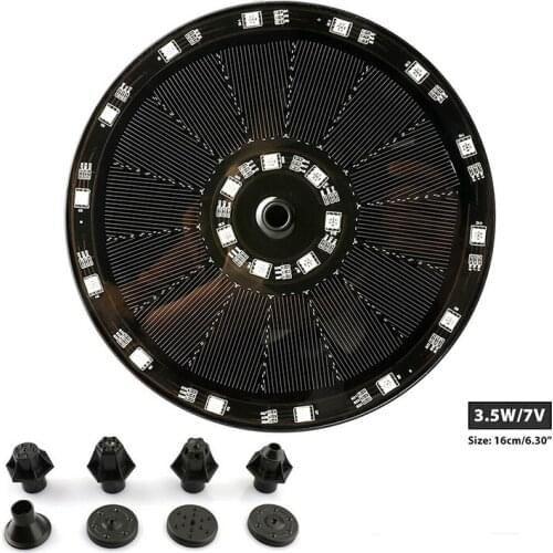 21 LED Solar Powered Floating Water Fountain Pump Fountain Pump Set For Garden Swimming Pool Pond Bird Bath Decoration