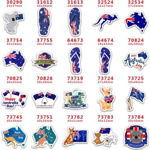 DIY Craft Supplies Sewing Accessories Cartoon Australia Printed Planar Resins Mold 10 Pieces. PR-30290