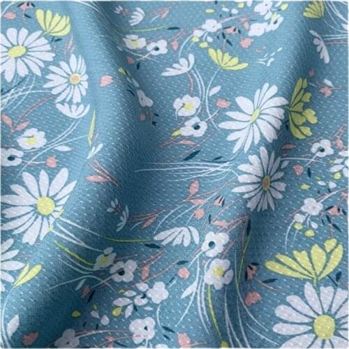 Width 57" Fashionable Comfortable Jacquard Dark Rayon Fabric By The Half Yard For Dress Shirt Material