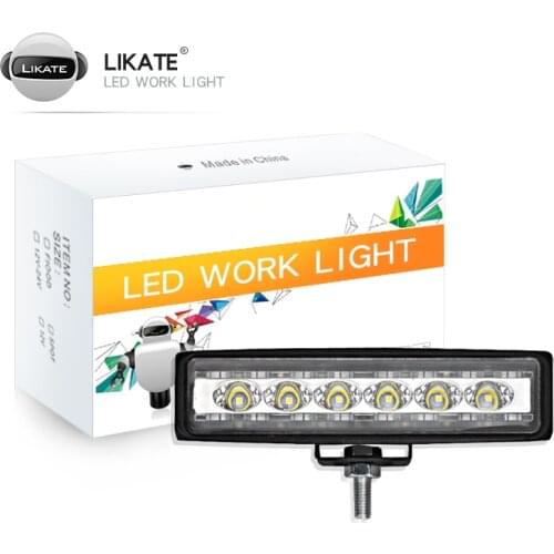 LKT High Power 24v Red Blue Strobe Light Car Spot Light Bar Led Work Light 40W Waterproof For Off Road Car Auto Motorcycle Ship