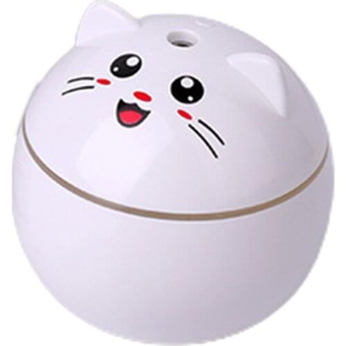 Ultrasonic Atomizing Humidifier Portable USB Home Office Moisturizing Mute Large Spray Lucky Cat Humidifier