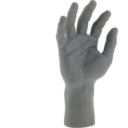 Vinyl Plastic High Quality Male Mannequin Right Wrist Hand Jewelry Bracelet Watch Glove Ring Display Holder .4'' Tall