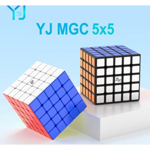 YJ MGC 5 Cube 5x5 magnetic magic-cube 62mm Stickerless YongJun MGC5 5x5x5 magnets puzzle speed cubes educational toys for kids