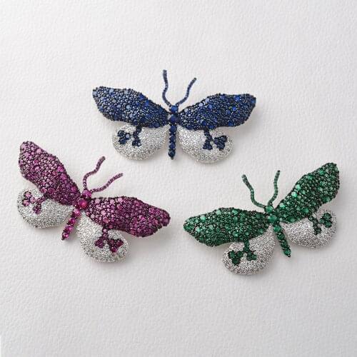 Womens New High Quality CZ Buttyfly Fashion Style brooch For Woman