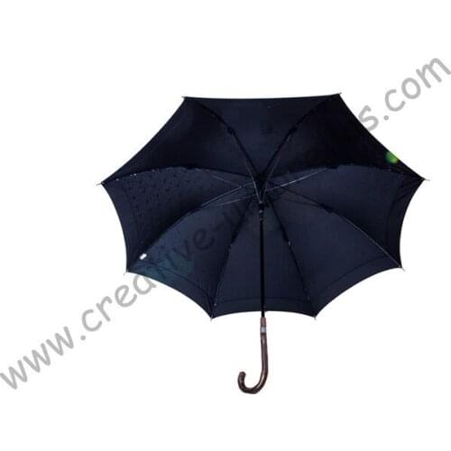 3pcs/lot)Straight rattan umbrellas,210T pongee printed stars design,auto open,70T alloy shaft for cane parasol,rattan handle