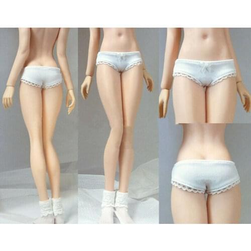 1/6 Female Clothes Accessory Sexy White Lace Underpants Underwear Sock Clothing for 12'' Female Girl Figrue Body