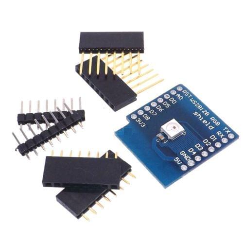 1PCS WS2812B RGB SHIELD for WeMos D1 mini NEW