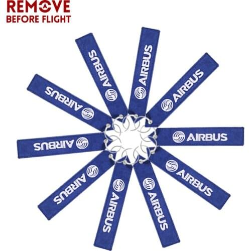 10PCS AIRBUS Keychain Car Embroidery A320 Aviation Key Ring Chain for Aviation Gift Tags Strap Lanyard llavero coche sleutelhang