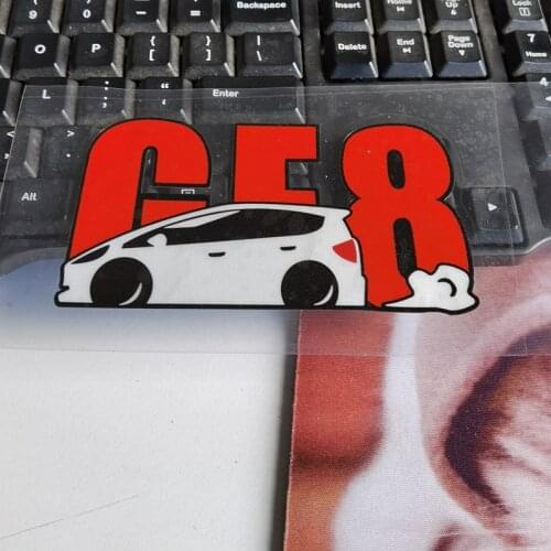 12cmx6cm Personalized Waterproof Car Vinyl Stickers Decals for GE8