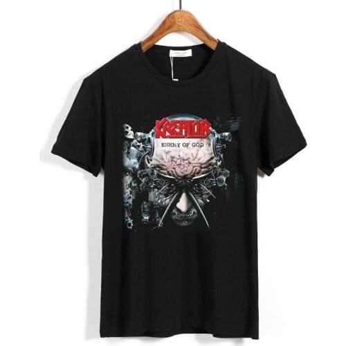 14 designs Horrible Kreator Rock shirt 3D skull Brain fitness Hardrock heavy Metal 100%Cotton Punk skateboard Streetwear