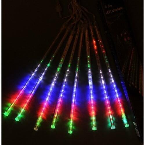 20CM 30CM 8 Tube Meteor Shower Rain Tubes LED Lights for Outdoor Festive Garden