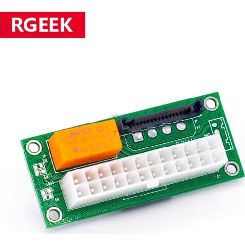 Add2psu Dual Psu Power Supply Adaptor Sync Starter Extender ATX 24Pin to Molex SATA Card For BTC Miner Mining