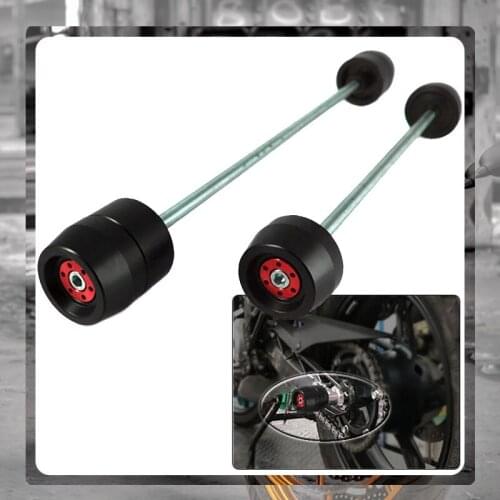 For KAWASAKI ZX-14R ZX14R ZX 14R ZZR1400 ZZR 1400 Motorcycle Accessories Front & Rear Axle Fork Crash Sliders Wheel Protector
