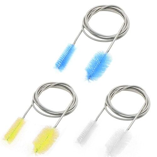 2020 Aquarium Water Filter Pump Pipe Air Tube Hose Cleaning Brush Flexible Double Ended Washing Brush Fish Tank Cleaner