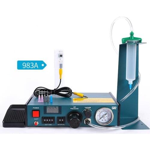 983A automatic glue dispensing machine, glue filling machine,digital display manual UV silicone coating glue injection machine