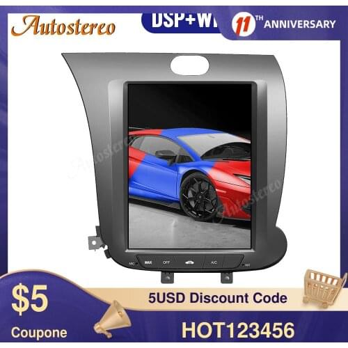 For KIA CERATO K3 FORTE 2013-2016 Android 9 Car GPS Navigation DVD Multimedia Player Radio Tape Recorder Head Unit DSP ISP