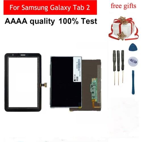 For Samsung Galaxy Tab 2 P3100 P3110 Black / White Touch Screen Sensor Digitizer Glass + LCD Display Screen Panel Monitor Module