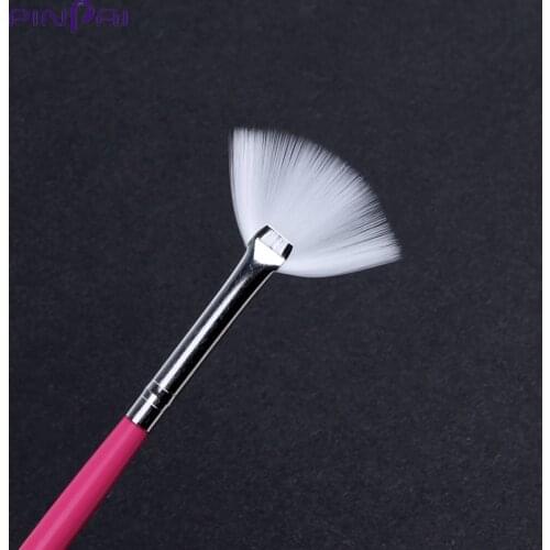 3 Pcs/Set Nail Art Brush Fan-Shaped Gradient Painting Drawing Cleaning Dust Brush Glitter Powder Remover Pen DIY Manicure Tools