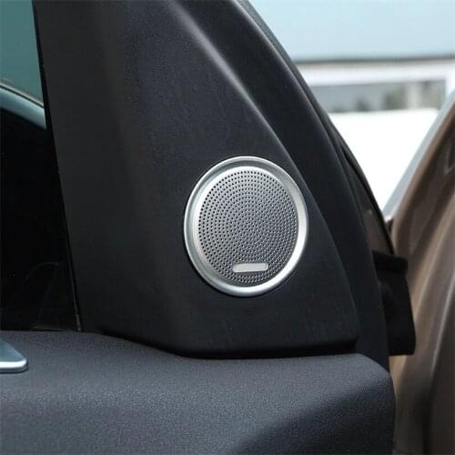 Aluminum Alloy Car Door Speaker Cover Tri Accessories For Land Rover Discovery Sport 2015 2016 2017 2018 2019