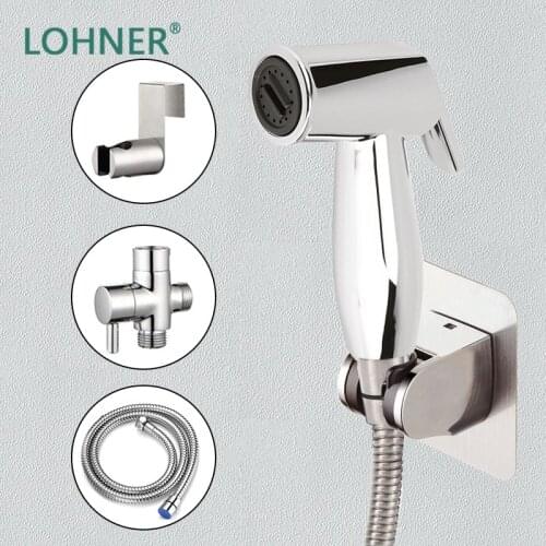 Lohner New Portable Shatta Bidets Sprayer Set Toilet Gun Anal Butt Cleaner Shower Pulverizador Agua Limpiadores Anales