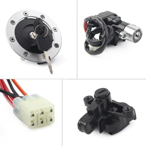 Motorbike Fuel Gas Cap Helmet Lock Key Ignition Switch Assembly For Suzuki GSF600 Bandit 1995-2004 & GSF1200 Bandit 1997-2005