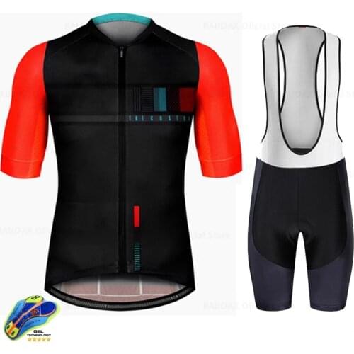 Mens Cycling Jersey Set 2020 Pro Team Bicycle Cycling Clothing Ropa Ciclismo Mtb Mountain Bike Summer Breathable Bib Shorts Set