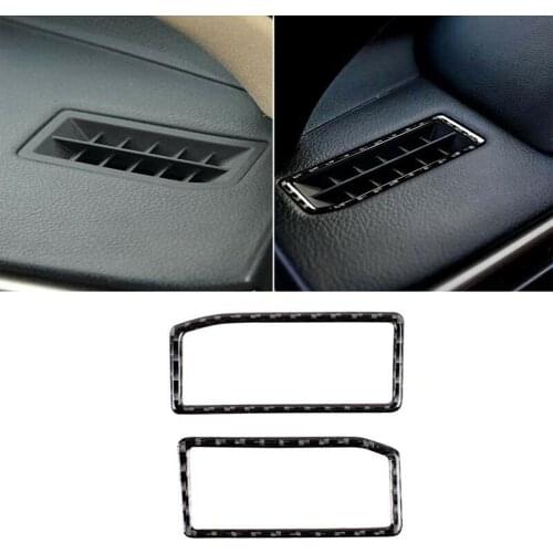Carbon Fiber Car Side Dashboard Air Outlet Vent Cover Trim Frame Decor Sticker For Lexus IS250 IS300 2014-2018 Interior Styling
