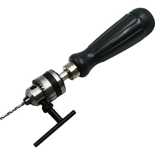 Manual Hole Puncher Mini Drill Bits Model Carving Tool Woodworking Drilling DIY Craftwork 0.6-6mm Clamping Range