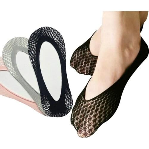 5pairs Womens Sexy Boat Socks Mesh Sock Slippers Ladies Girl Woman No Show Socks Summer Autumn Invisible Low Cut Socks Meias Sox