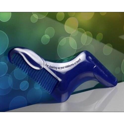 Wholesale Dual purpose 18CM beard shaper comb beard styling comb as creative beard shaping tool forehead hair care props