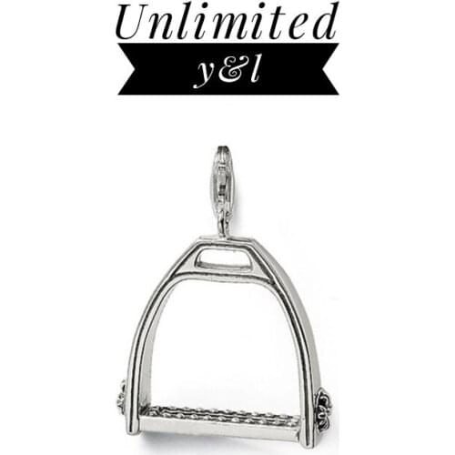 Stirrups Pendants Charms 925 Sterling Silver Thomas Style Jewelry Accessories Fit Link Chain Necklace Bracelete for Women Men