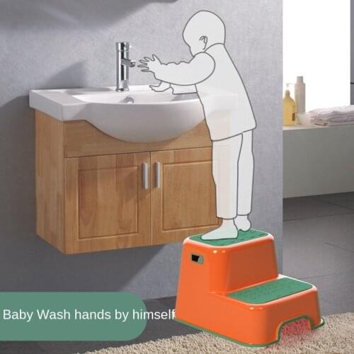 Toilet footstool Baby Wash anti slip stool piano mat footstool thickened wash footstool step stool