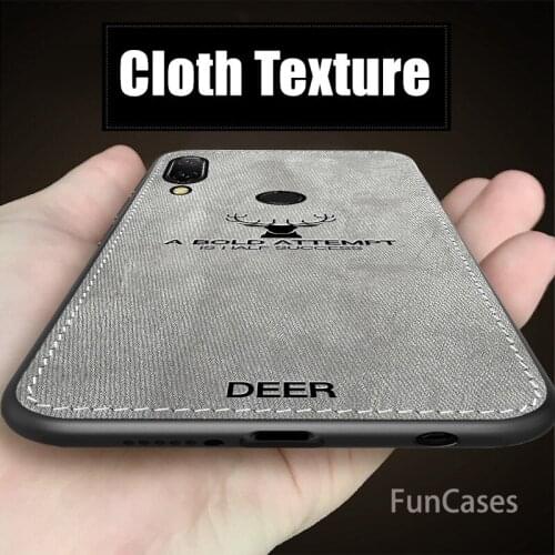 Luxury Retro Cloth Texture Phone Case For Huawei P20 Lite P20 Pro Ultra-thin Soft TPU Fabric Cover for Huawei Nova 3E Case Coque