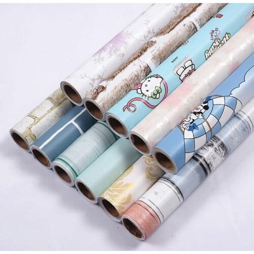 10m*45cm Modern waterproof PVC self-adhesive wallpaper wallpaper bedroom living room dormitory furniture renovation stickers