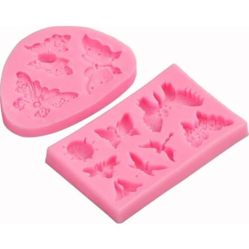 Butterfly Silicone Molds Pendant Resin Mini Dragonfly DIY Epoxy Molds Baking Chocolate Fondant Cake Decorating