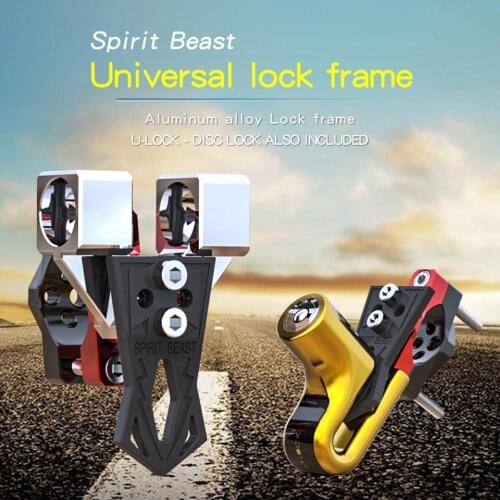 Spirit Beast Universal Motorcycle Lock Bracket Modification U-shaped Lock Fixing Frame Scooter Lock Bracket Suitable for Honda