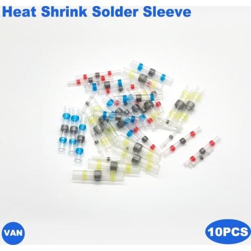 Solder Seal Wire Connectors SST-S11/21/31/41 Heat Shrink Solder Butt Connectors Solder Connector Kit Automotive Marine Insulated