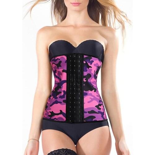Women Personality Camouflage Shaper Plastic Body Jacket Waist Trainer Slim Abdomen Stereotype Lifting Chest Support Shapewear