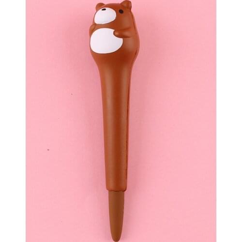 1pc bear decompression pen cute creative cartoon students use decompression gel pen