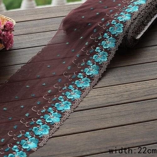 1Yard Exquisite Embroidered Flower Lace Trim High Quality Lace Fabric DIY Craft&Sewing Dress Clothing Accessories