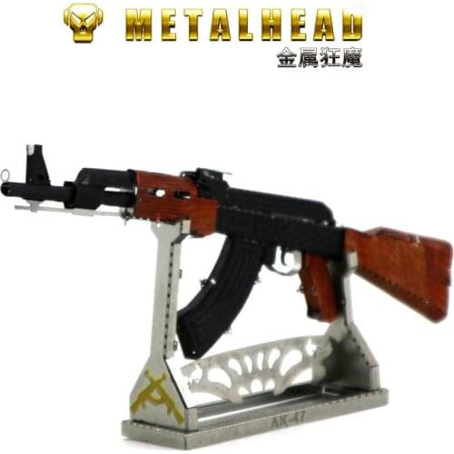 3D Puzzle DIY metal AK-47 COLOR mini model kits Collection Toys Gifts